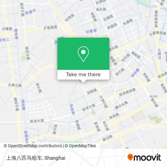 上海八匹马租车 map