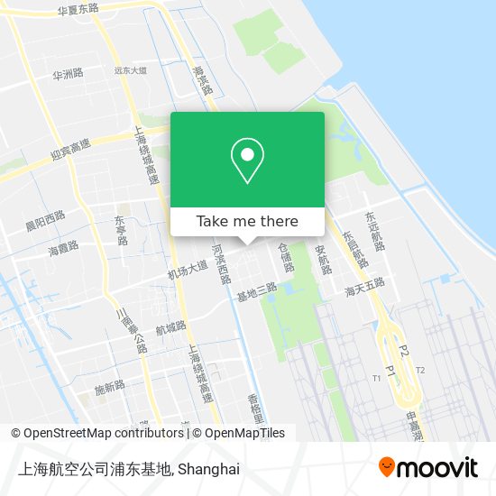上海航空公司浦东基地 map