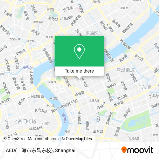 AED(上海市东昌东校) map