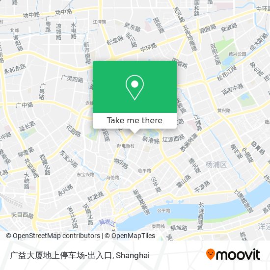 广益大厦地上停车场-出入口 map