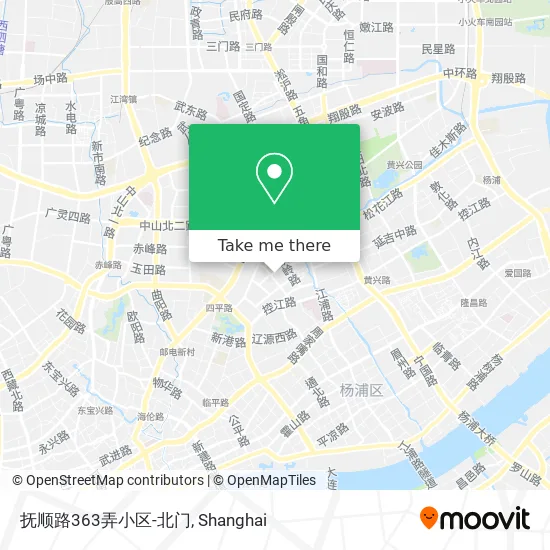抚顺路363弄小区-北门 map