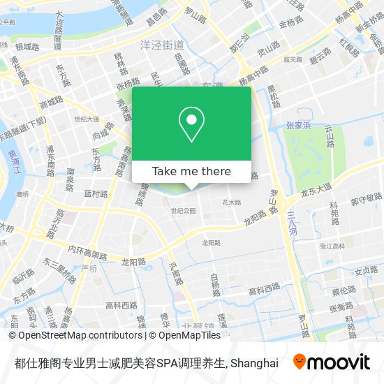 都仕雅阁专业男士减肥美容SPA调理养生 map