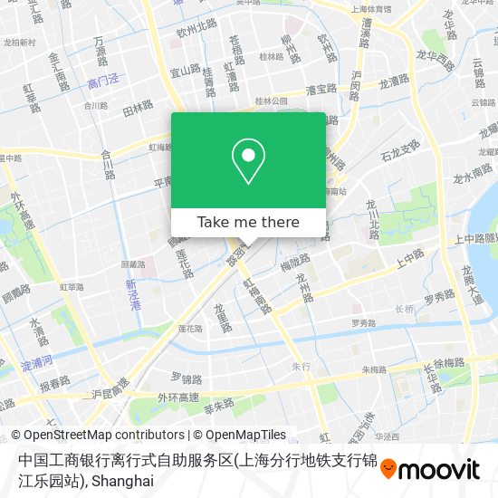 中国工商银行离行式自助服务区(上海分行地铁支行锦江乐园站) map