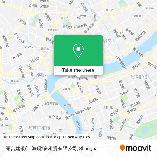 茅台建银(上海)融资租赁有限公司 map