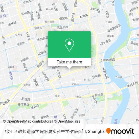 徐汇区教师进修学院附属实验中学-西南2门 map