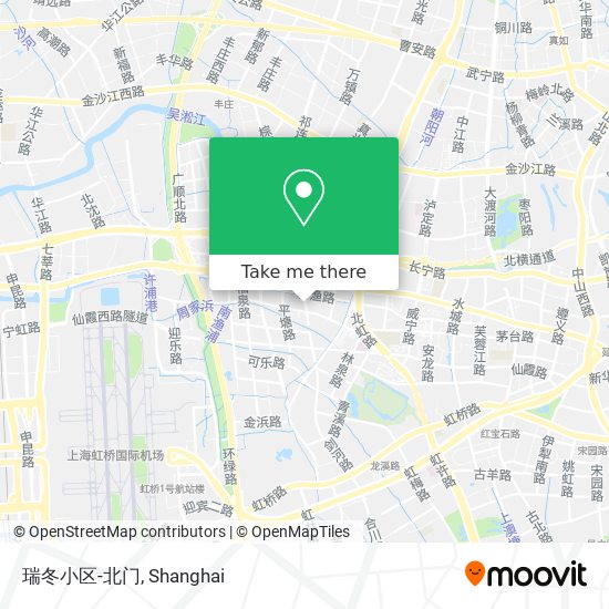 瑞冬小区-北门 map