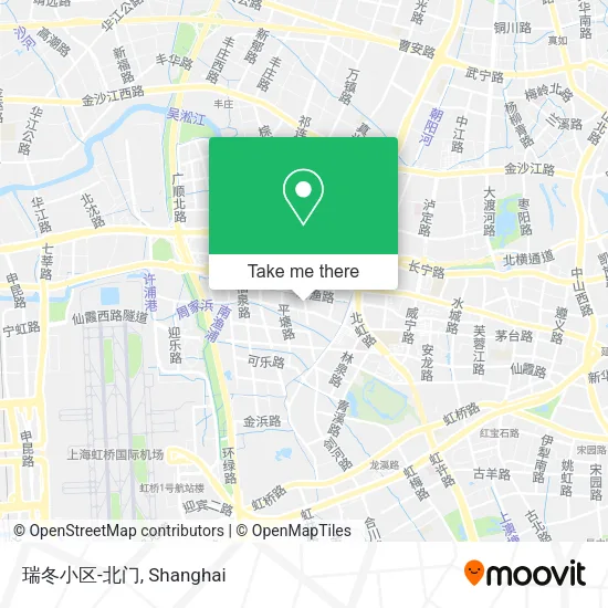 瑞冬小区-北门 map