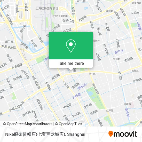 Nike服饰鞋帽店(七宝宝龙城店) map