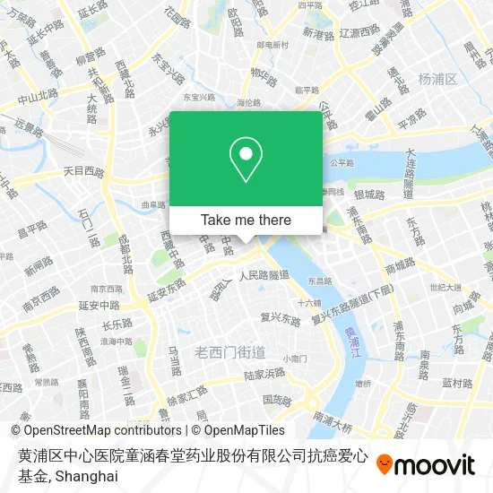 黄浦区中心医院童涵春堂药业股份有限公司抗癌爱心基金 map