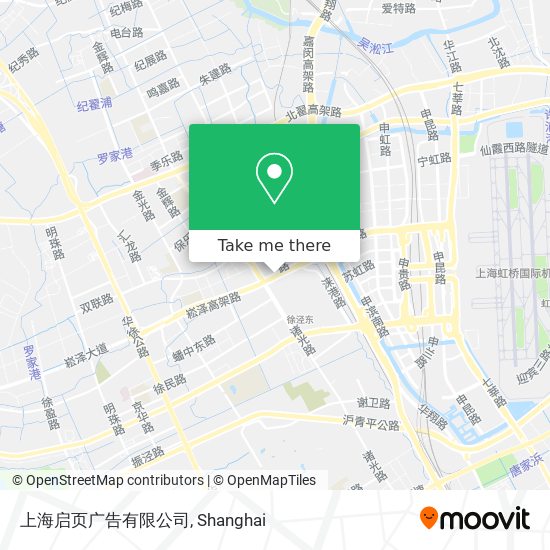 上海启页广告有限公司 map