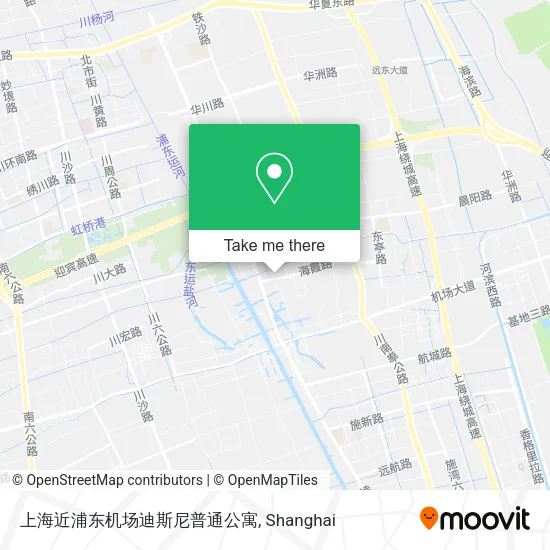 上海近浦东机场迪斯尼普通公寓 map