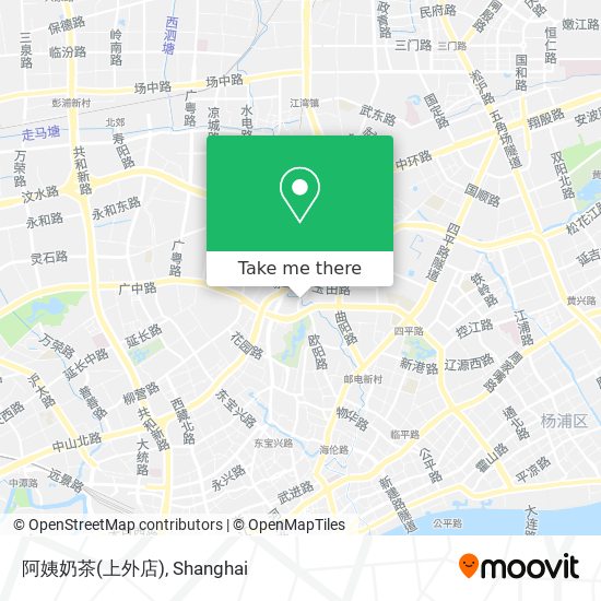 阿姨奶茶(上外店) map