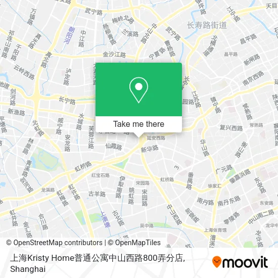 上海Kristy Home普通公寓中山西路800弄分店 map