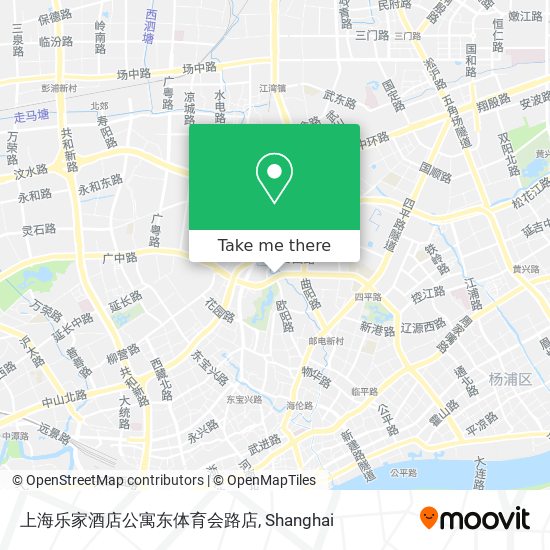 上海乐家酒店公寓东体育会路店 map