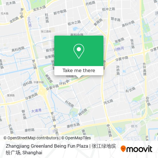 Zhangjiang Greenland Being Fun Plaza | 张江绿地缤纷广场 map