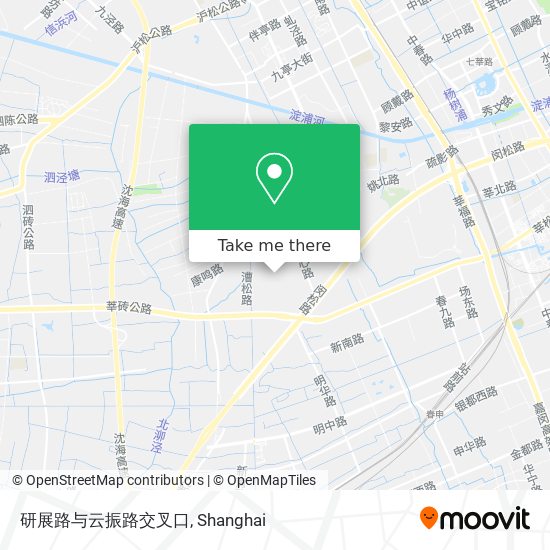 研展路与云振路交叉口 map