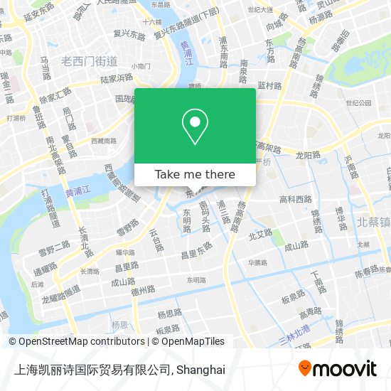 上海凯丽诗国际贸易有限公司 map