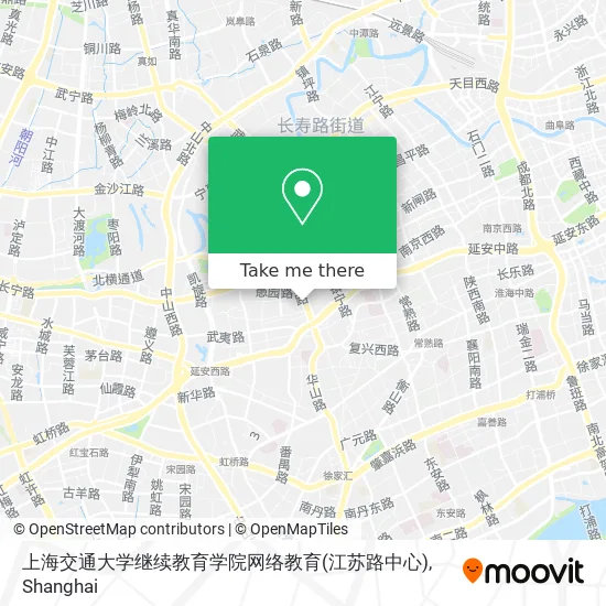 上海交通大学继续教育学院网络教育(江苏路中心) map