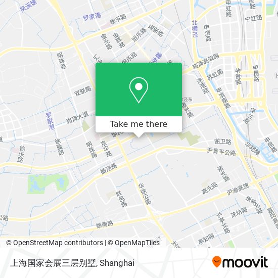 上海国家会展三层别墅 map