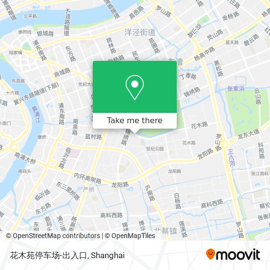 花木苑停车场-出入口 map