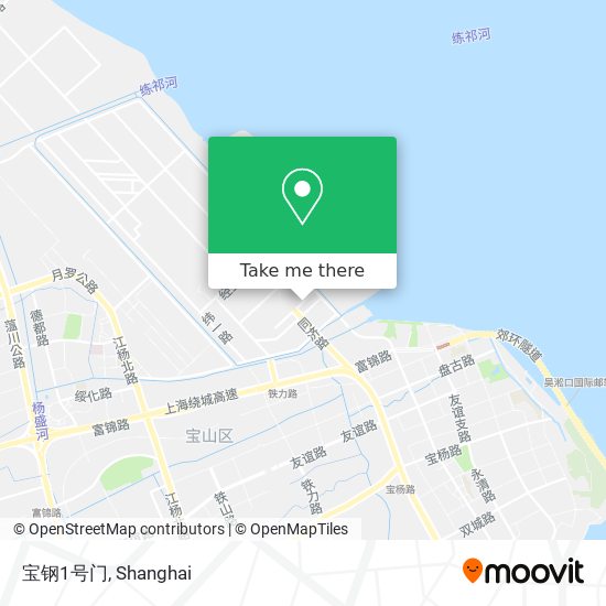 宝钢1号门 map