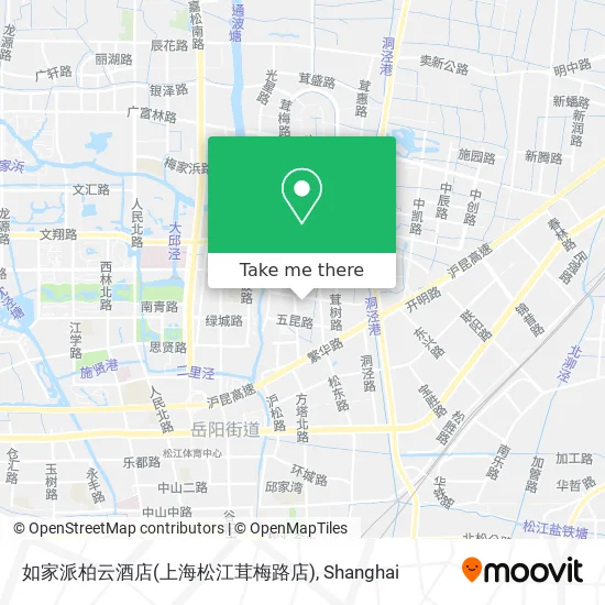 如家派柏云酒店(上海松江茸梅路店) map