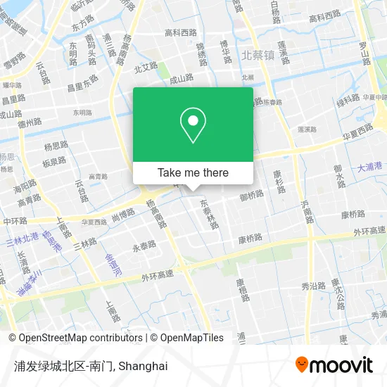 浦发绿城北区-南门 map