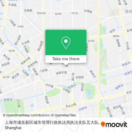 上海市浦东新区城市管理行政执法局执法支队五大队 map