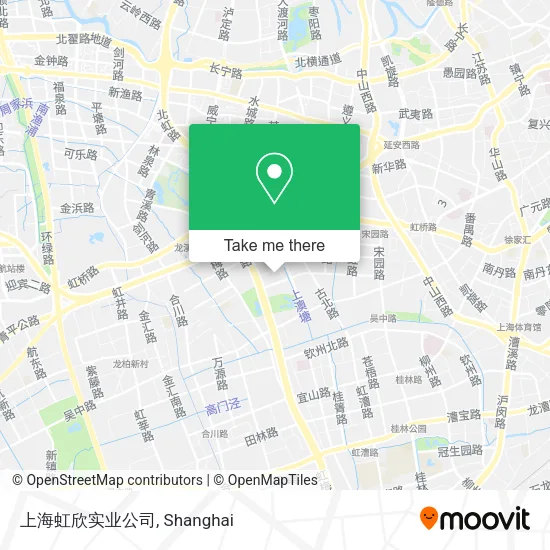 上海虹欣实业公司 map