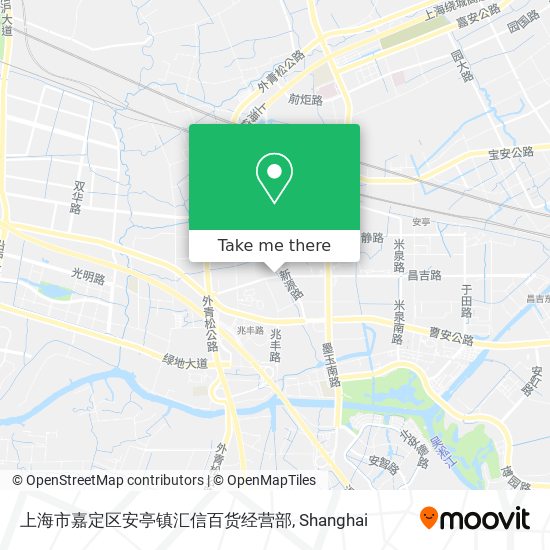 上海市嘉定区安亭镇汇信百货经营部 map