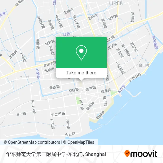 华东师范大学第三附属中学-东北门 map