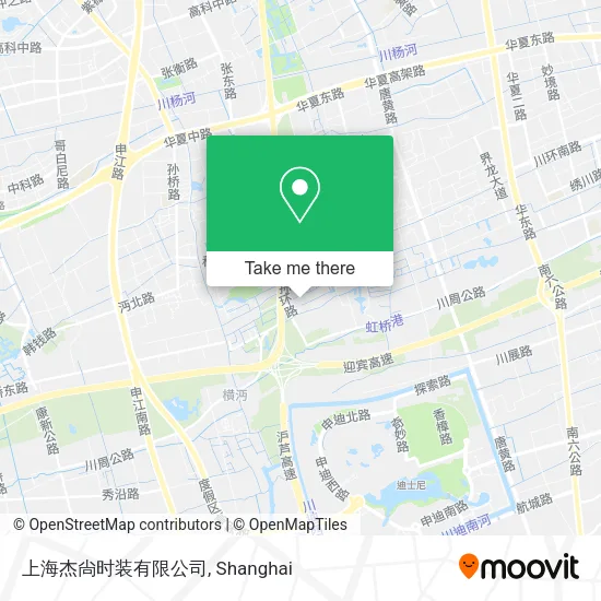 上海杰尙时装有限公司 map