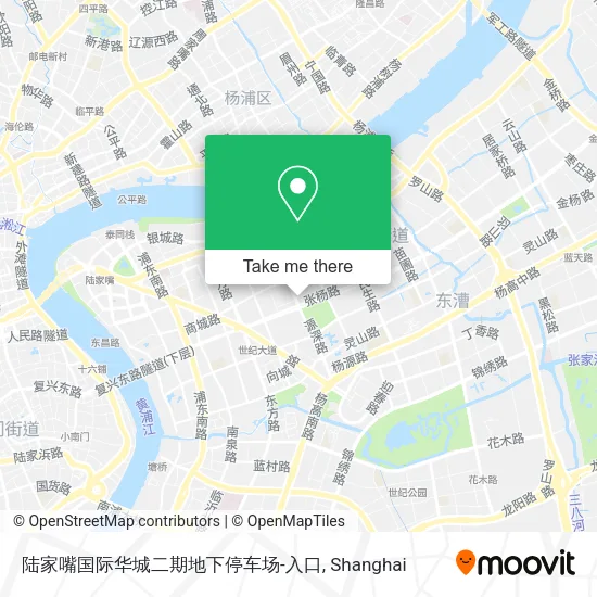陆家嘴国际华城二期地下停车场-入口 map