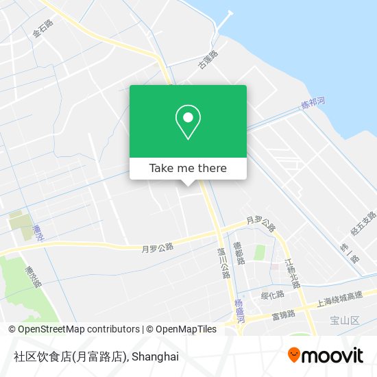 社区饮食店(月富路店) map