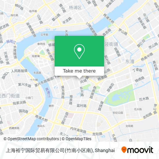 上海裕宁国际贸易有限公司(竹南小区南) map