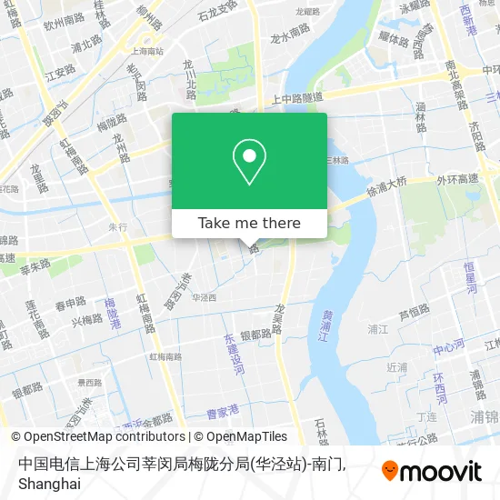 中国电信上海公司莘闵局梅陇分局(华泾站)-南门 map