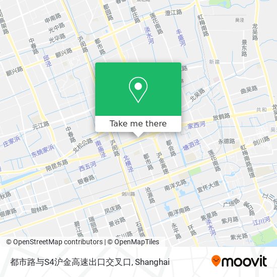 都市路与S4沪金高速出口交叉口 map