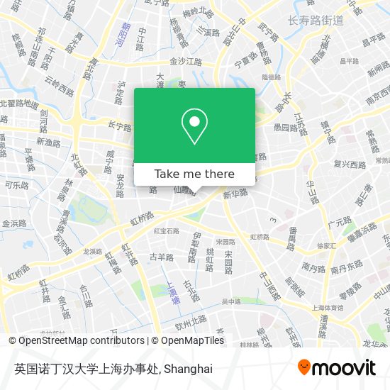 英国诺丁汉大学上海办事处 map