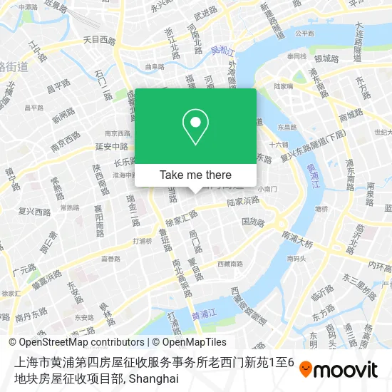 上海市黄浦第四房屋征收服务事务所老西门新苑1至6地块房屋征收项目部 map