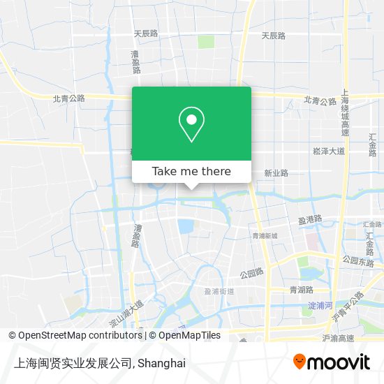 上海闽贤实业发展公司 map