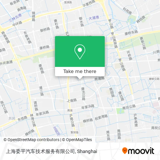上海委平汽车技术服务有限公司 map