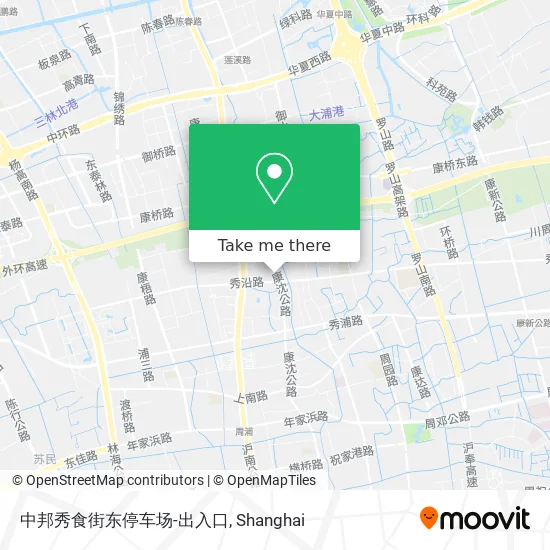 中邦秀食街东停车场-出入口 map