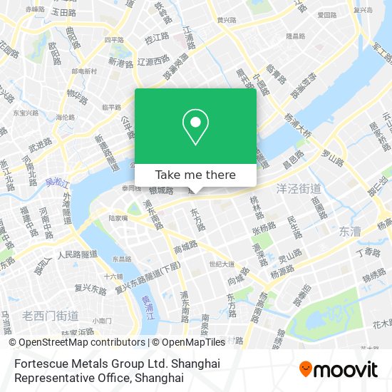 Fortescue Metals Group Ltd. Shanghai Representative Office map