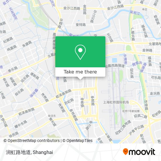 润虹路地道 map