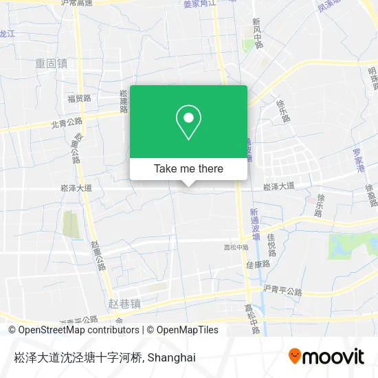 崧泽大道沈泾塘十字河桥 map