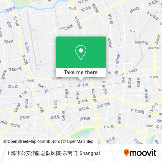 上海市公安消防总队医院-东南门 map