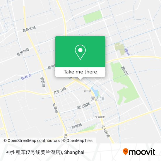 神州租车(7号线美兰湖店) map