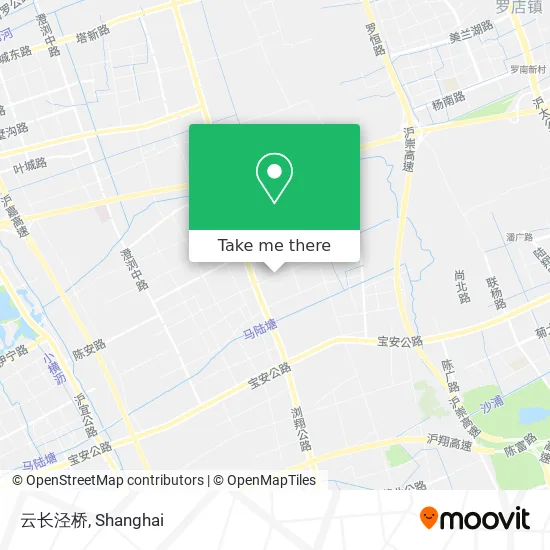 云长泾桥 map