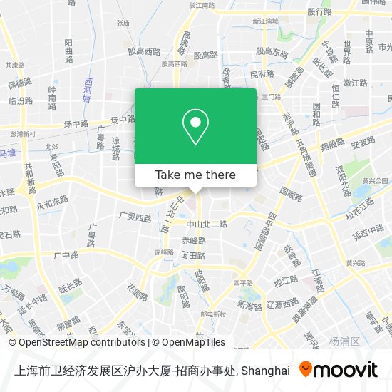 上海前卫经济发展区沪办大厦-招商办事处 map