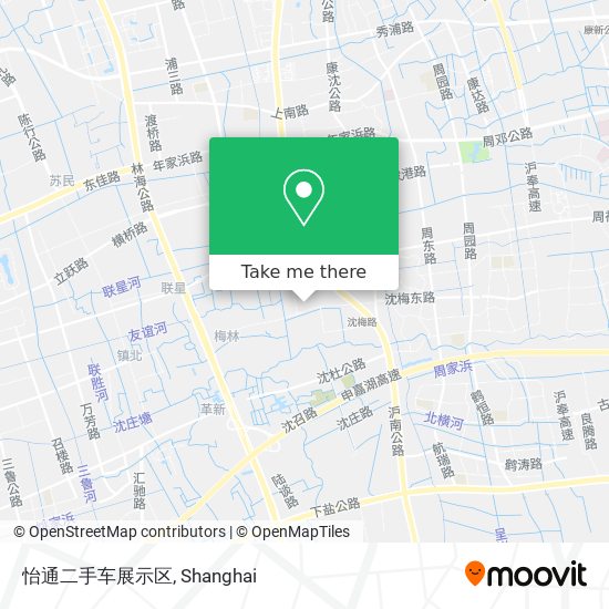 怡通二手车展示区 map